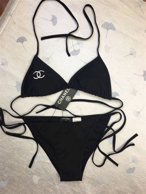 chanel bikini logo|Chanel swimwear 2022.